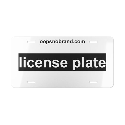 license plate