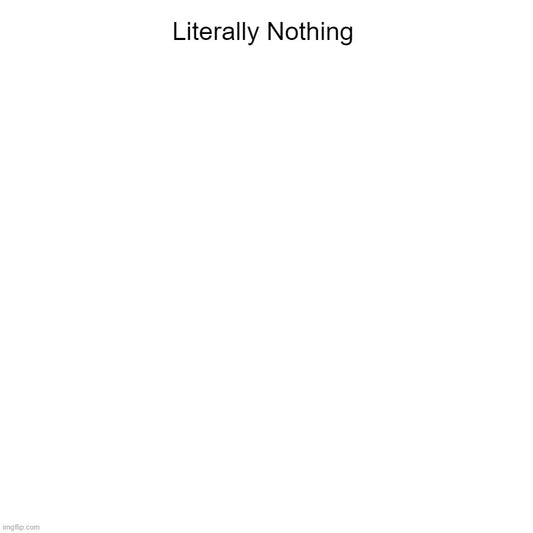 literally nothing